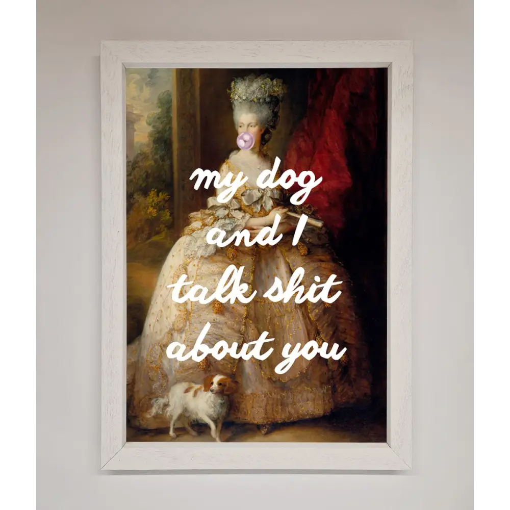My Dog And I Framed Poster - A3 (29.7 x 42 cm) / White - Framed Print