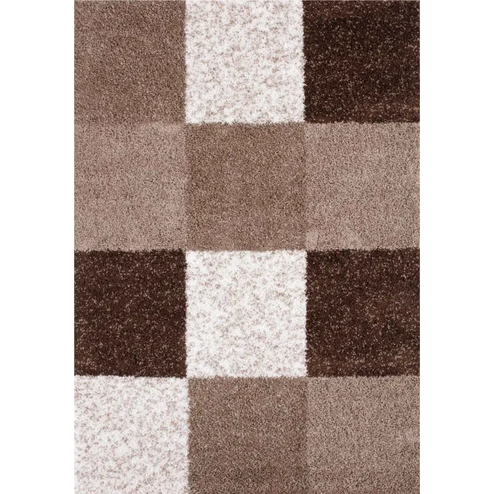 Myshaggy Geometric Brown Rug - 60X110 cm - Rugs