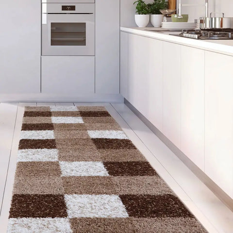 Myshaggy Geometric Brown Rug - Rugs
