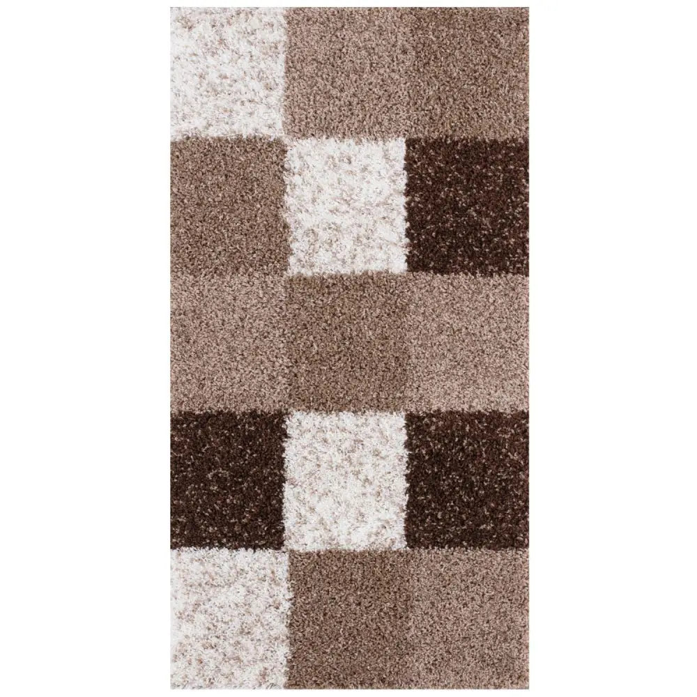 Myshaggy Geometric Brown Rug - Rugs