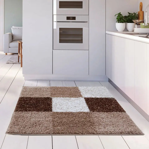 Myshaggy Geometric Brown Rug - Rugs