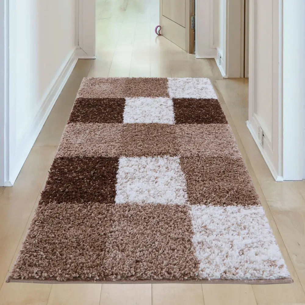 Myshaggy Geometric Brown Rug - Rugs