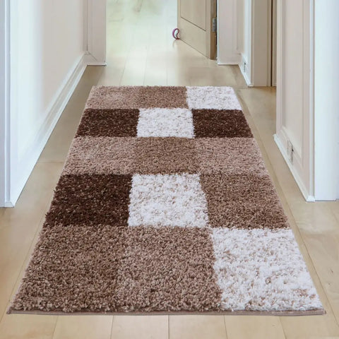 Myshaggy Geometric Brown Rug - Rugs