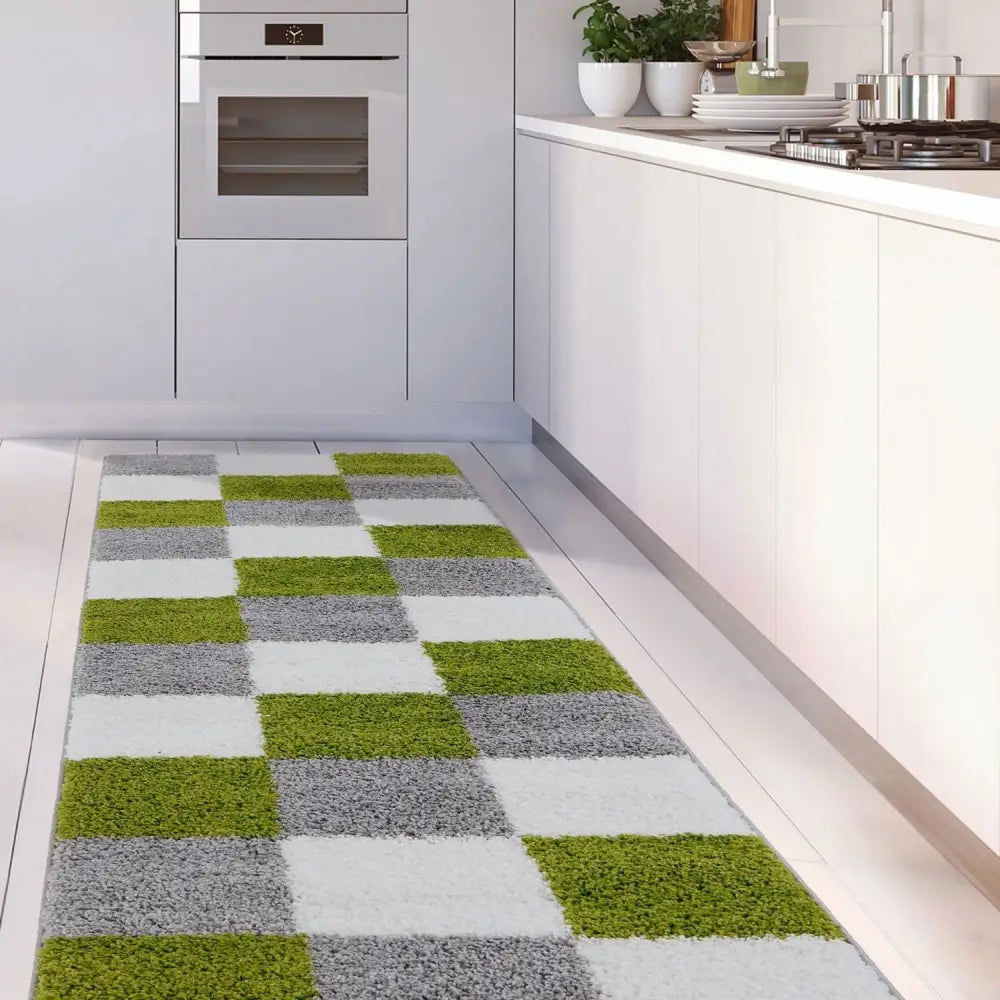 Myshaggy Geometric Green Rug - Rugs