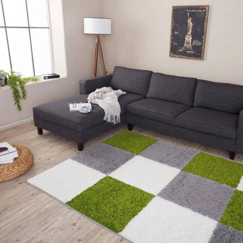 Myshaggy Geometric Green Rug - Rugs