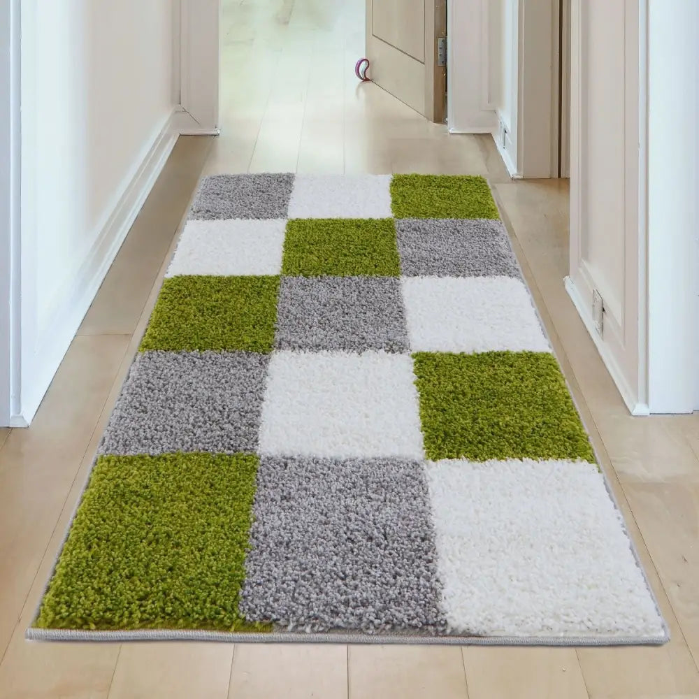 Myshaggy Geometric Green Rug - Rugs