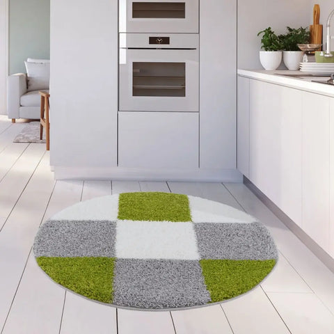 Myshaggy Geometric Green Rug - Rugs