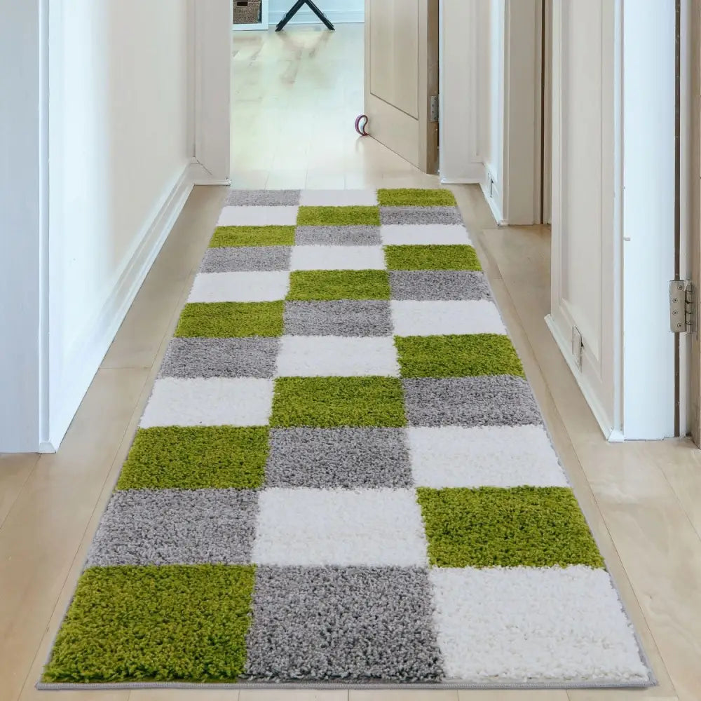Myshaggy Geometric Green Rug - Rugs