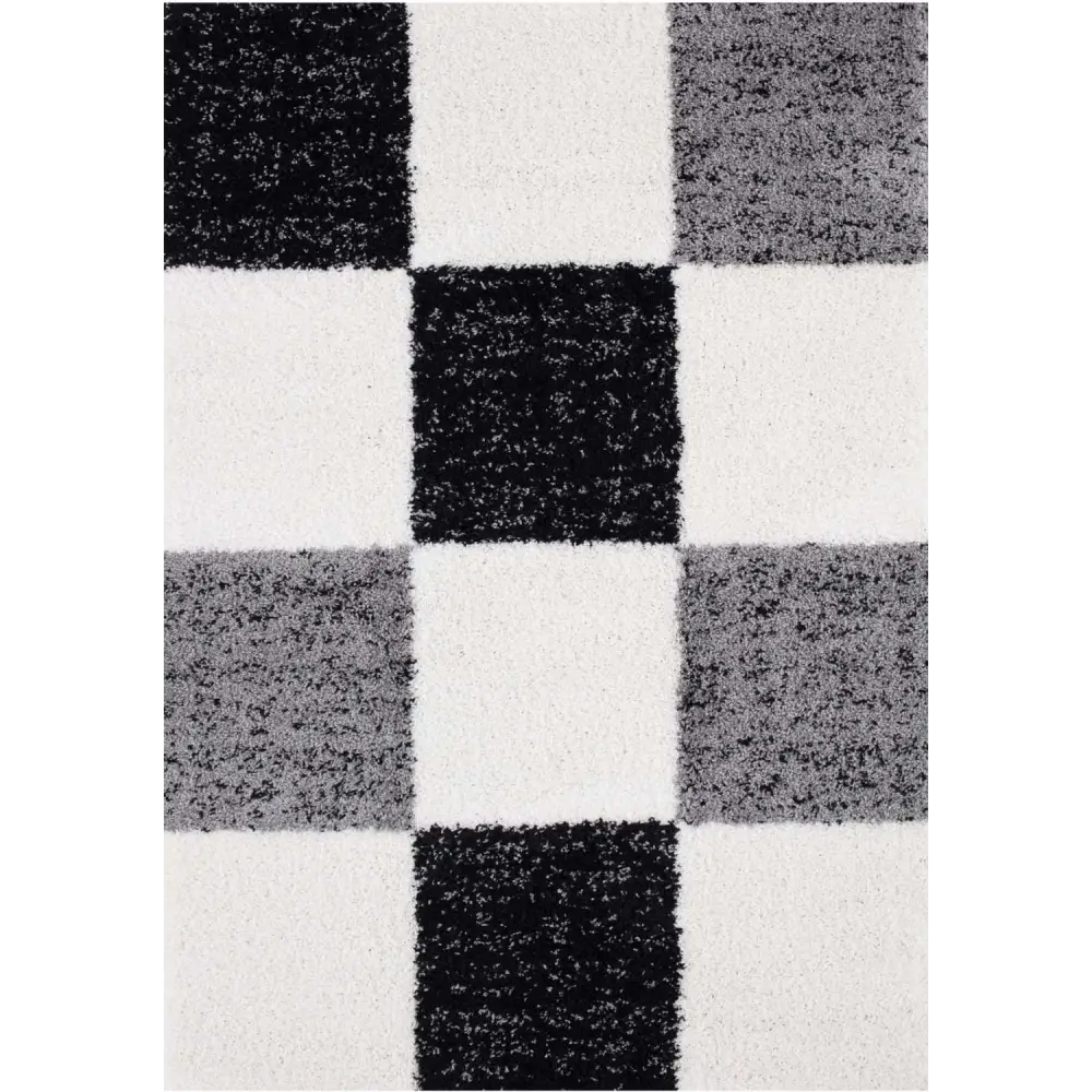 Myshaggy Geometric Grey Rug - 60X110 cm - Rugs