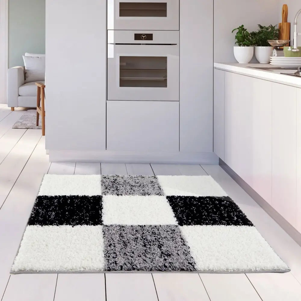Myshaggy Geometric Grey Rug - Rugs