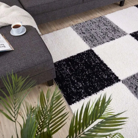 Myshaggy Geometric Grey Rug - Rugs