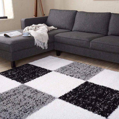 Myshaggy Geometric Grey Rug - Rugs