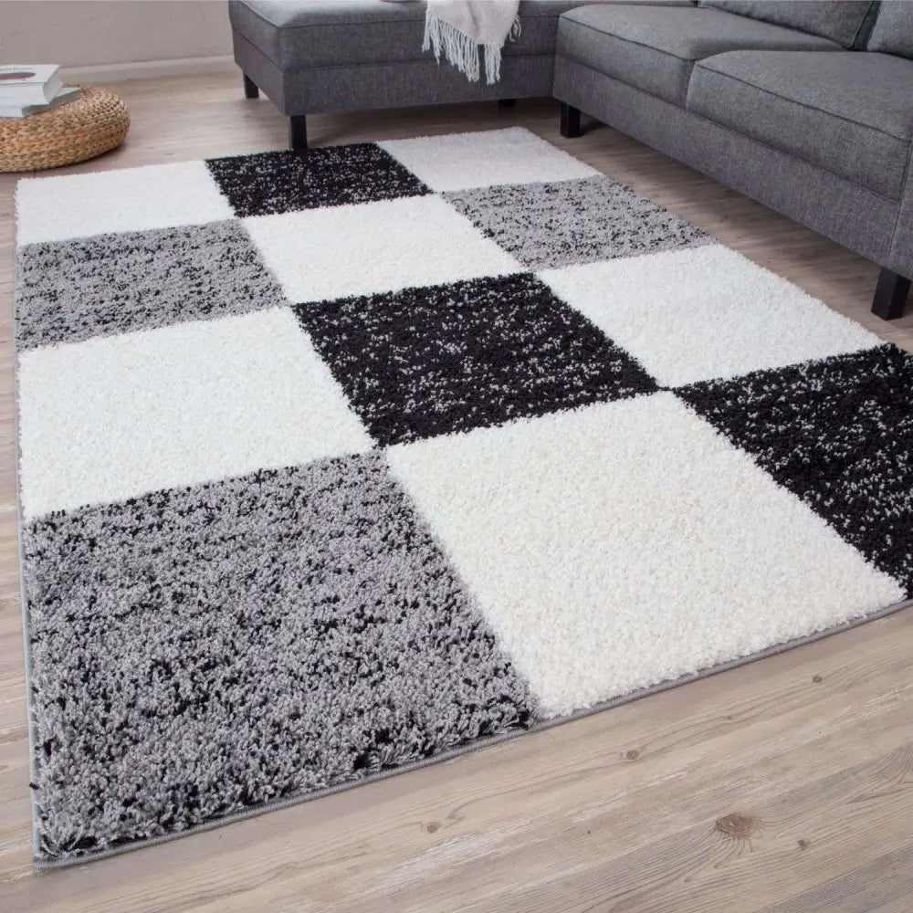 Myshaggy Geometric Grey Rug - Rugs