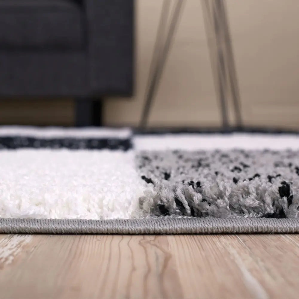 Myshaggy Geometric Grey Rug - Rugs