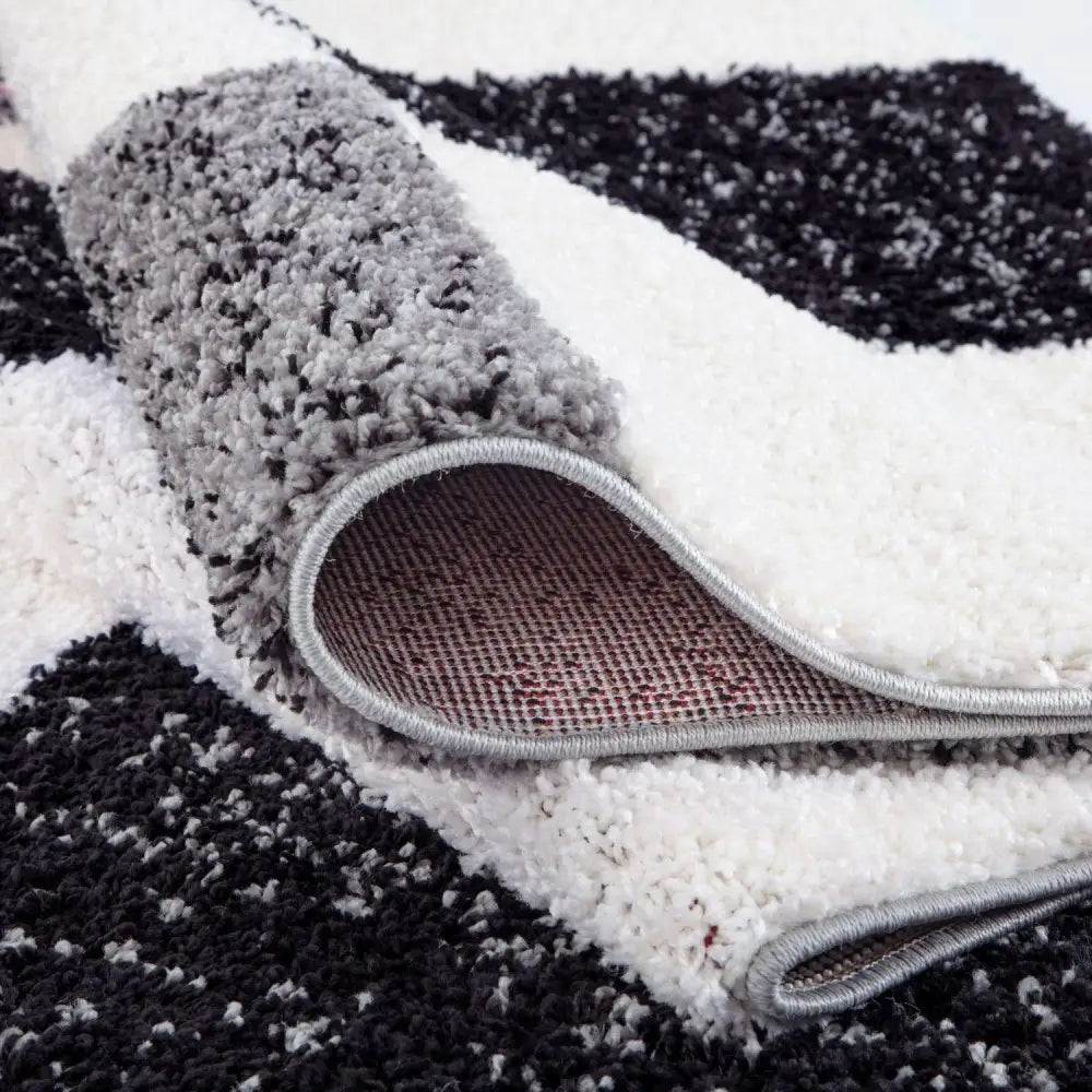 Myshaggy Geometric Grey Rug - Rugs