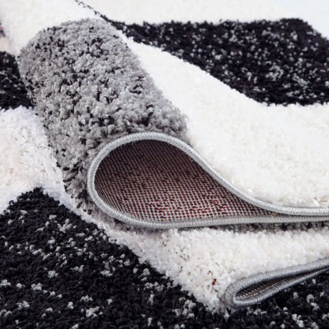 Myshaggy Geometric Grey Rug - Rugs