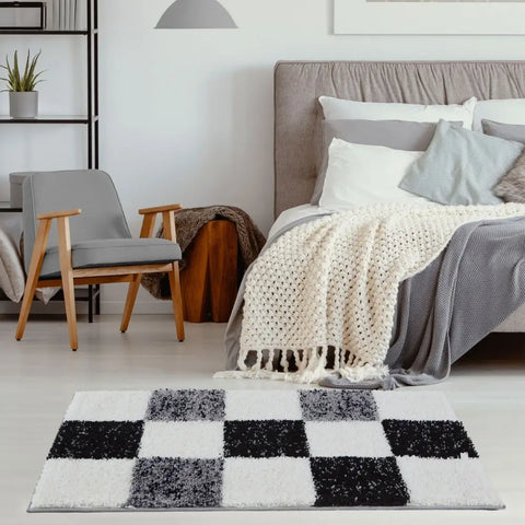 Myshaggy Geometric Grey Rug - Rugs