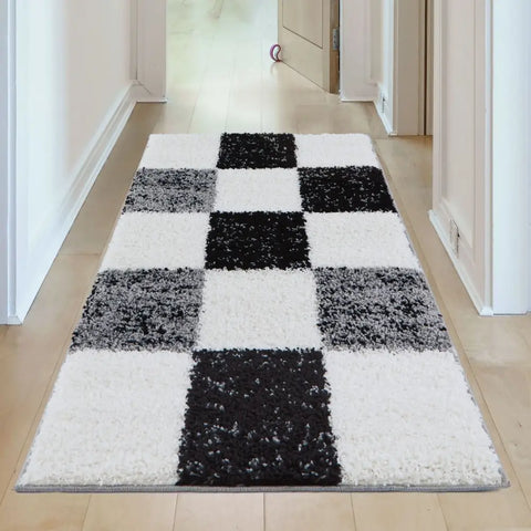 Myshaggy Geometric Grey Rug - Rugs