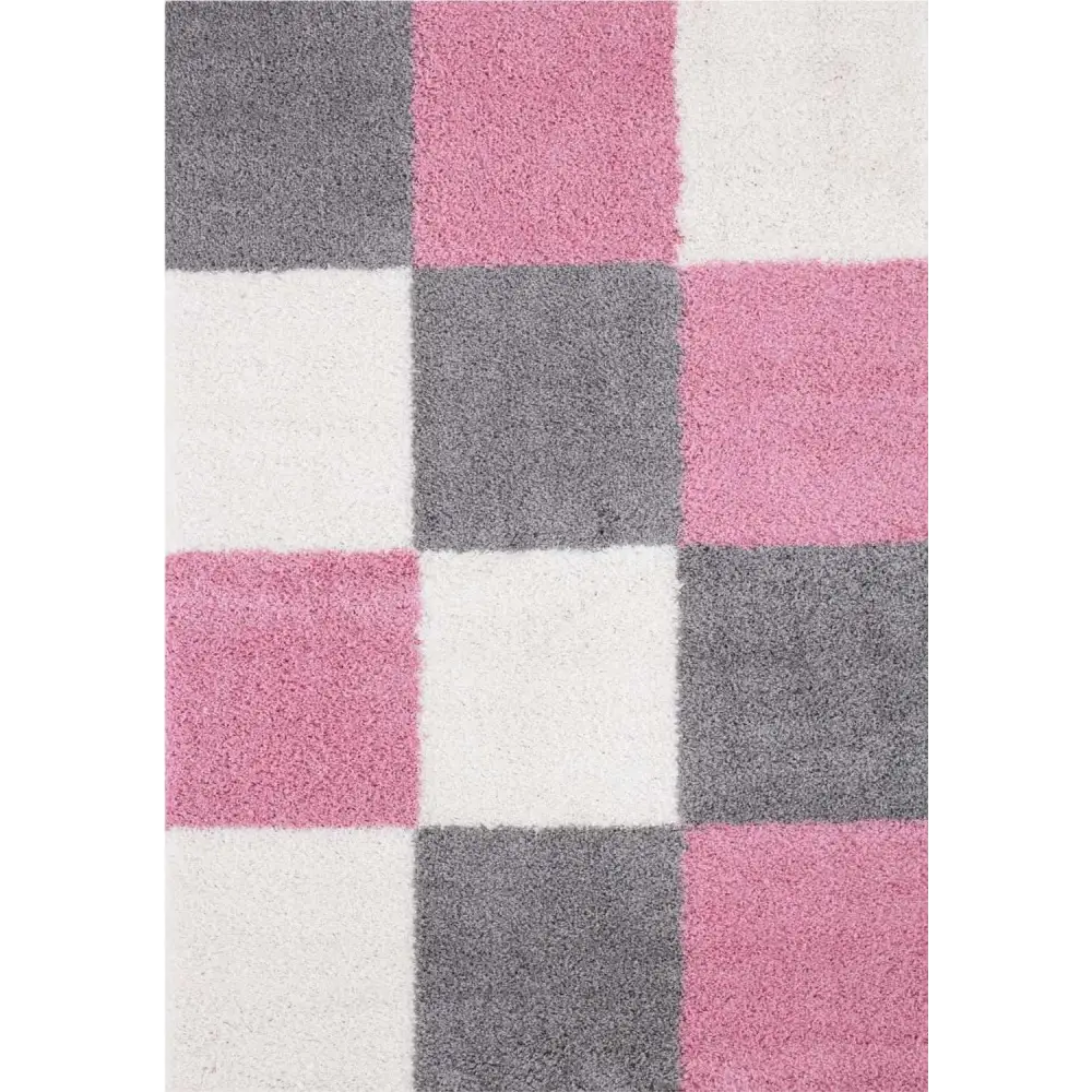 Myshaggy Geometric Pink Rug - 60X110 cm - Rugs