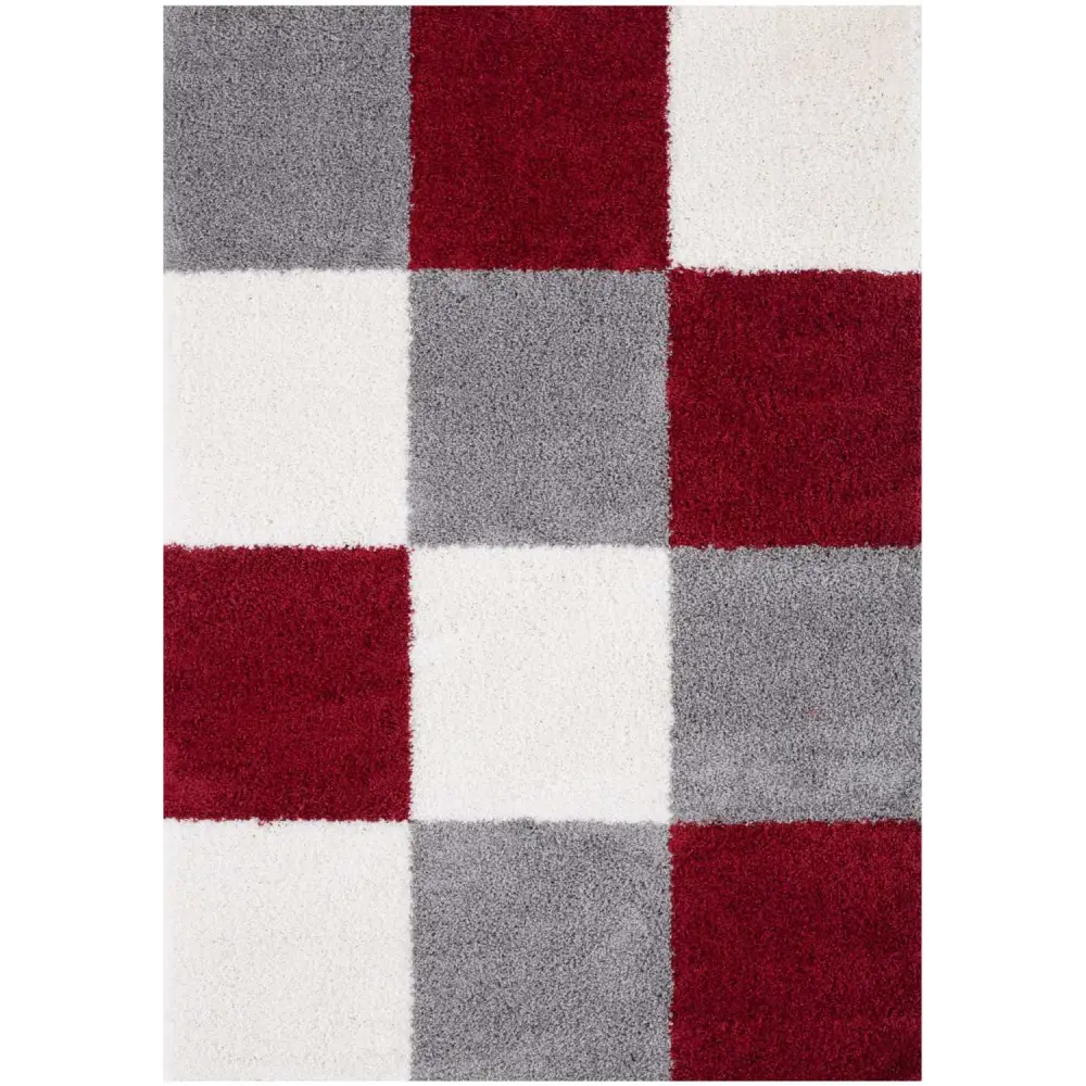 Myshaggy Geometric Red Rug - 60X110 cm - Rugs