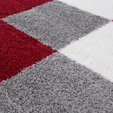 Myshaggy Geometric Red Rug - Rugs