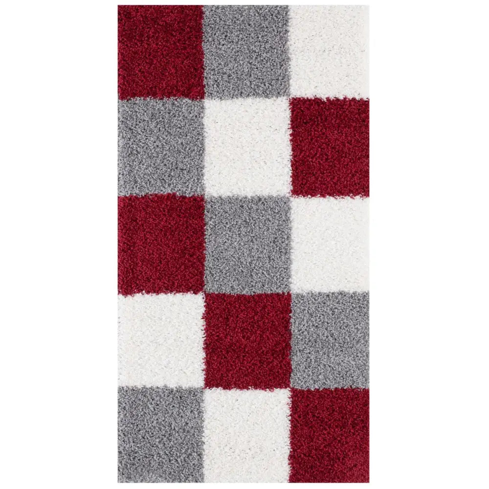 Myshaggy Geometric Red Rug - Rugs