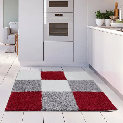 Myshaggy Geometric Red Rug - Rugs