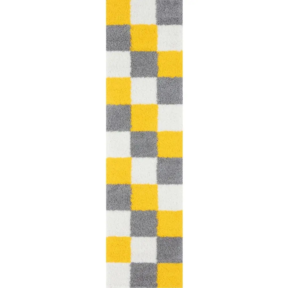Myshaggy Geometric Yellow Rug - 80X300 cm - Rugs