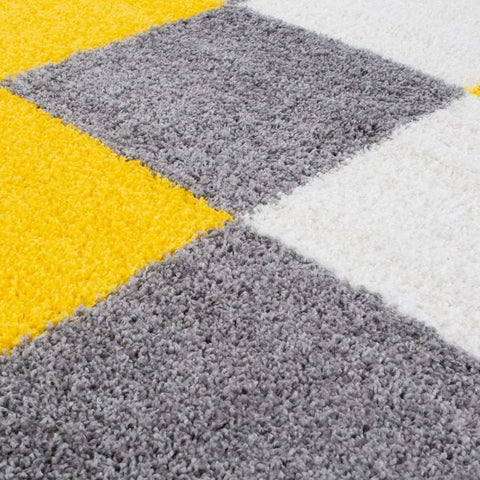 Myshaggy Geometric Yellow Rug - Rugs