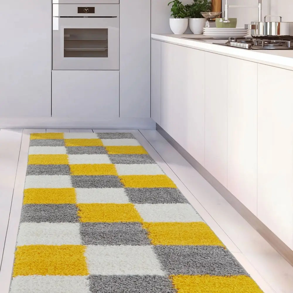 Myshaggy Geometric Yellow Rug - Rugs
