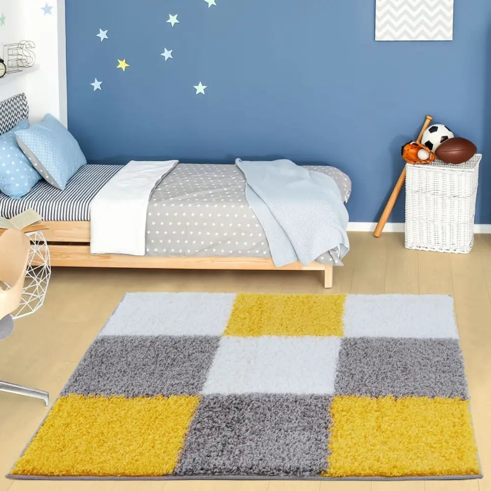 Myshaggy Geometric Yellow Rug - Rugs