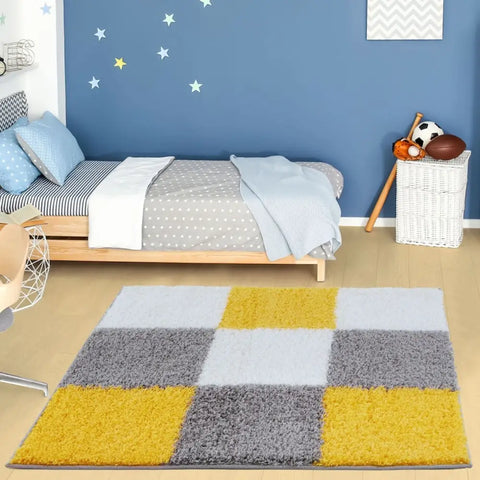 Myshaggy Geometric Yellow Rug - Rugs