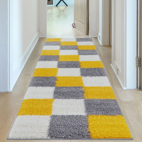 Myshaggy Geometric Yellow Rug - Rugs
