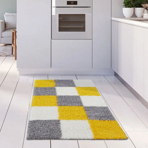 Myshaggy Geometric Yellow Rug - Rugs