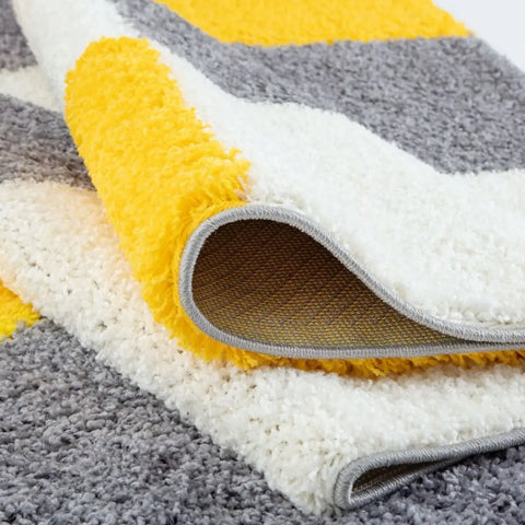 Myshaggy Geometric Yellow Rug - Rugs