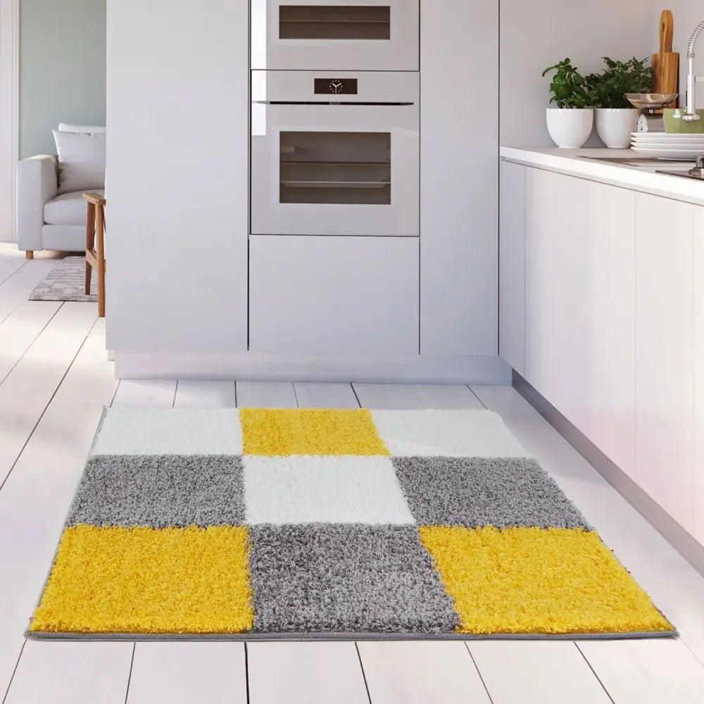Myshaggy Geometric Yellow Rug - Rugs