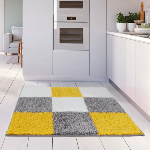 Myshaggy Geometric Yellow Rug - Rugs