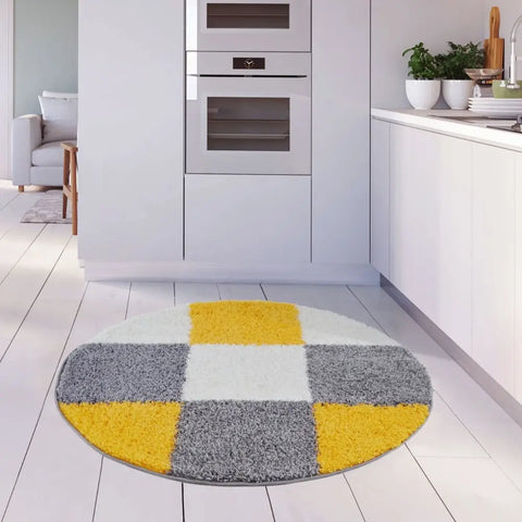 Myshaggy Geometric Yellow Rug - Rugs