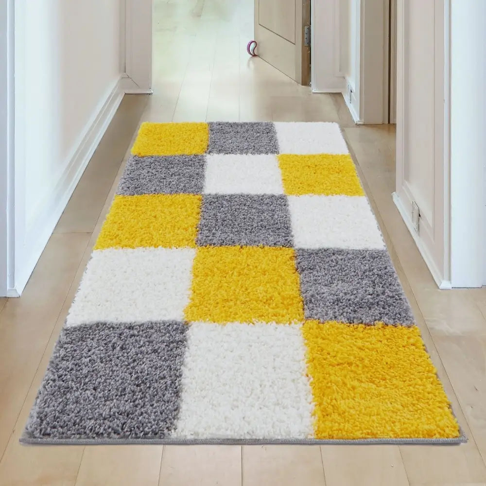 Myshaggy Geometric Yellow Rug - Rugs