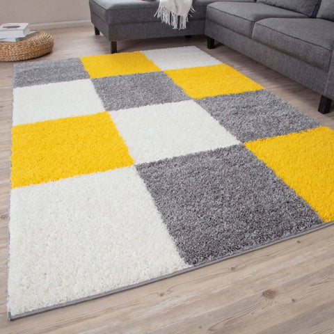 Myshaggy Geometric Yellow Rug - Rugs