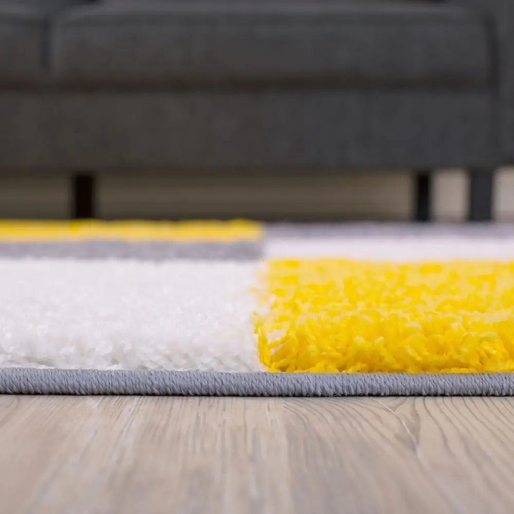 Myshaggy Geometric Yellow Rug - Rugs