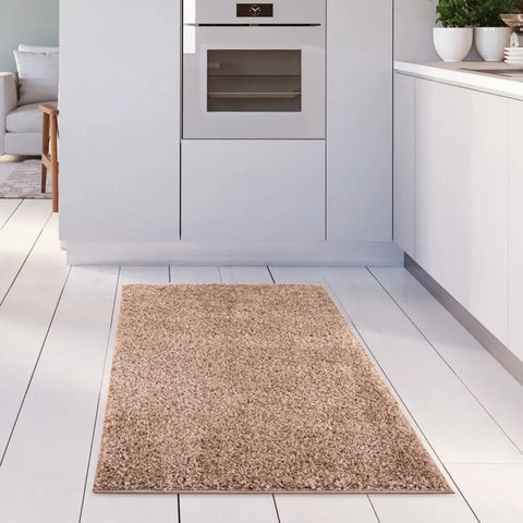 Myshaggy Solid Beige Rug - Rugs