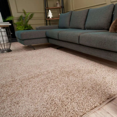 Myshaggy Solid Beige Rug - Rugs