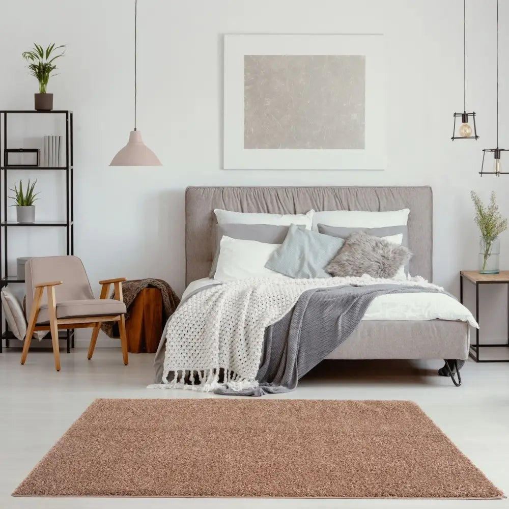 Myshaggy Solid Beige Rug - Rugs