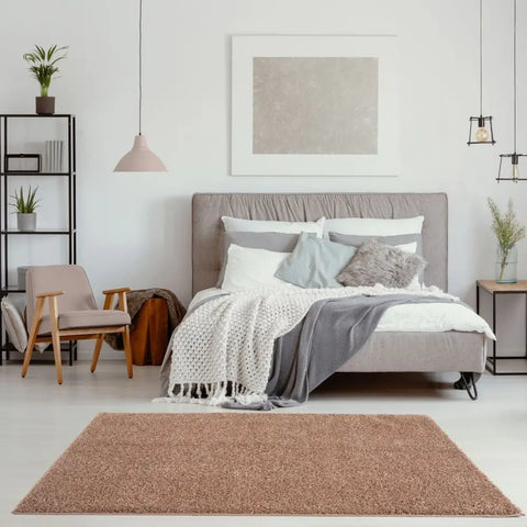 Myshaggy Solid Beige Rug - Rugs