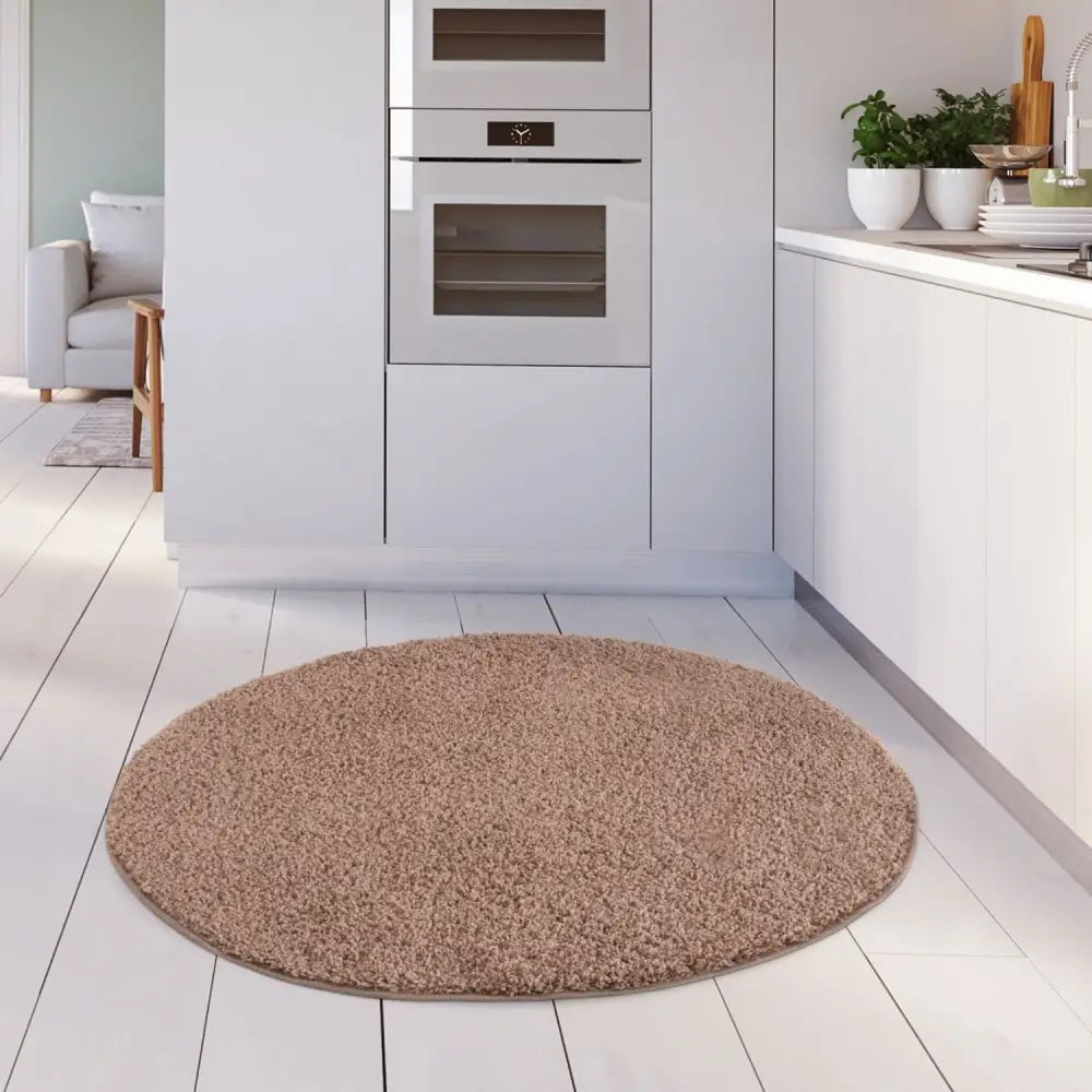 Myshaggy Solid Beige Rug - Rugs