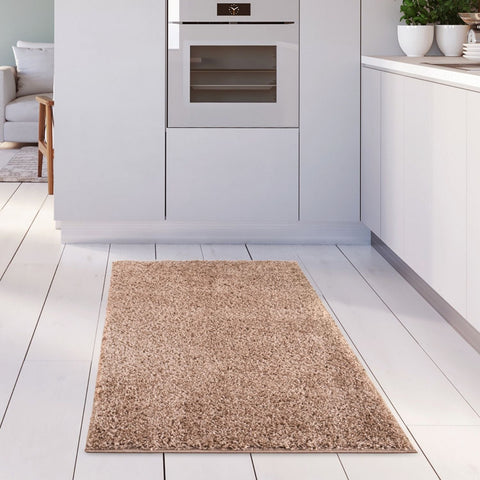 Beige rug myshaggy solid beige with soft plush shaggy texture perfect kitchen solid beige rug