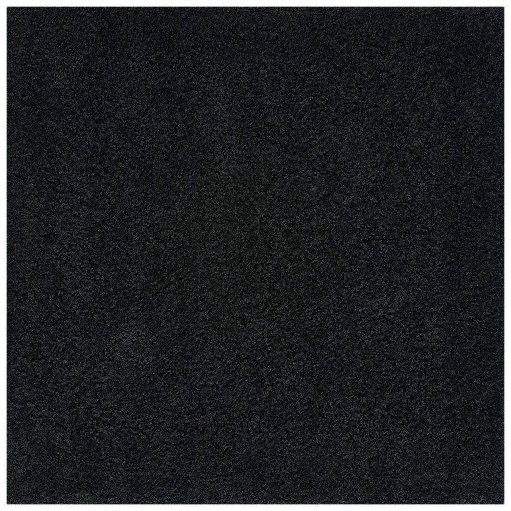 Myshaggy Solid Black Rug - 120X120 cm - Rugs