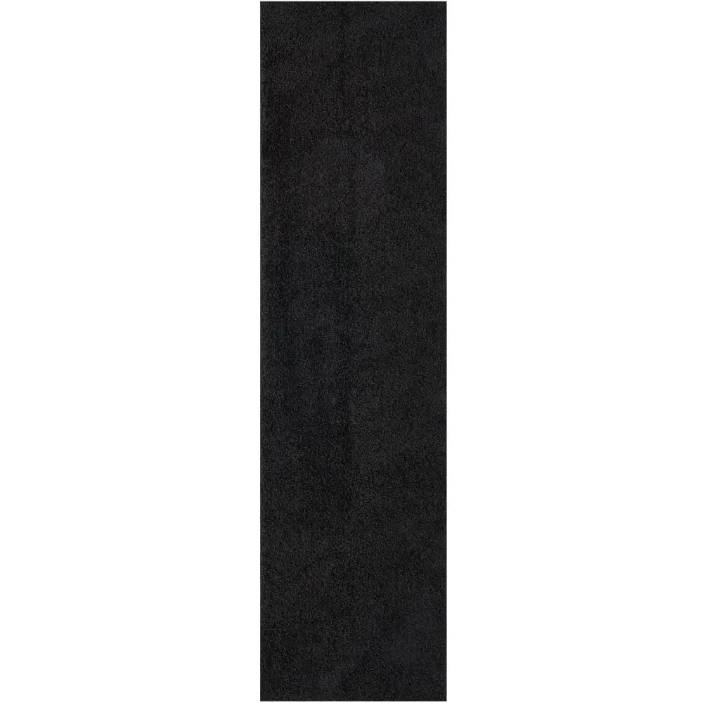 Myshaggy Solid Black Rug - 80X300 cm - Rugs