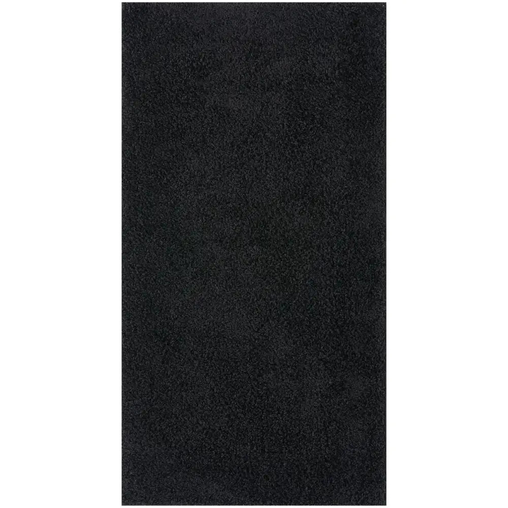 Myshaggy Solid Black Rug - Rugs